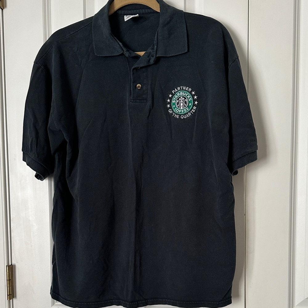 Starbucks ** Partner of the Quarter** embroidered Polo Large
